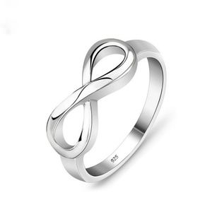 S925 Sterling Silver Infinity Ring